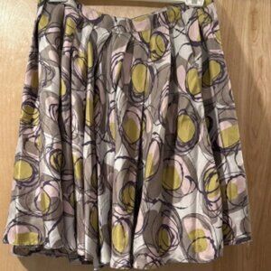 Marni Silk Abstract Print Skirt - Multicolor